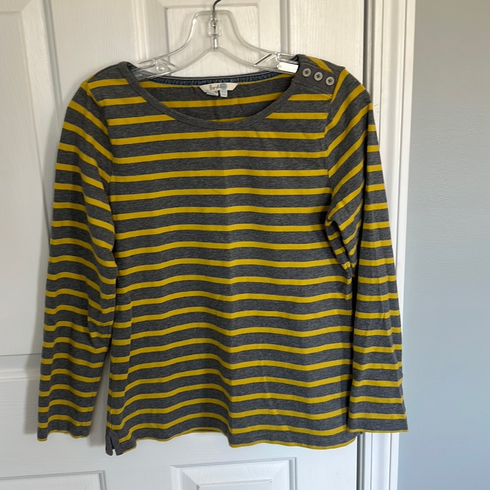 Boden long sleeve Breton tee size 6